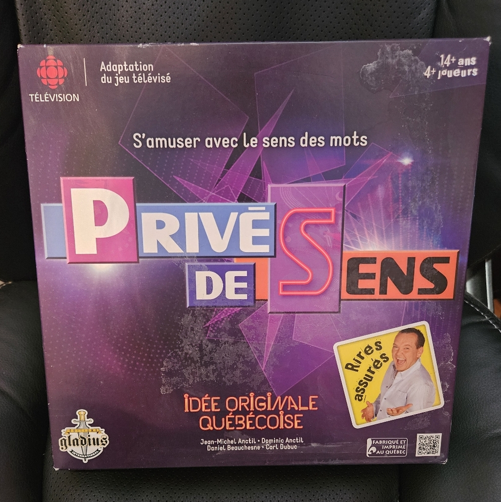 Privé de Sens Board‎ Game FRENCH